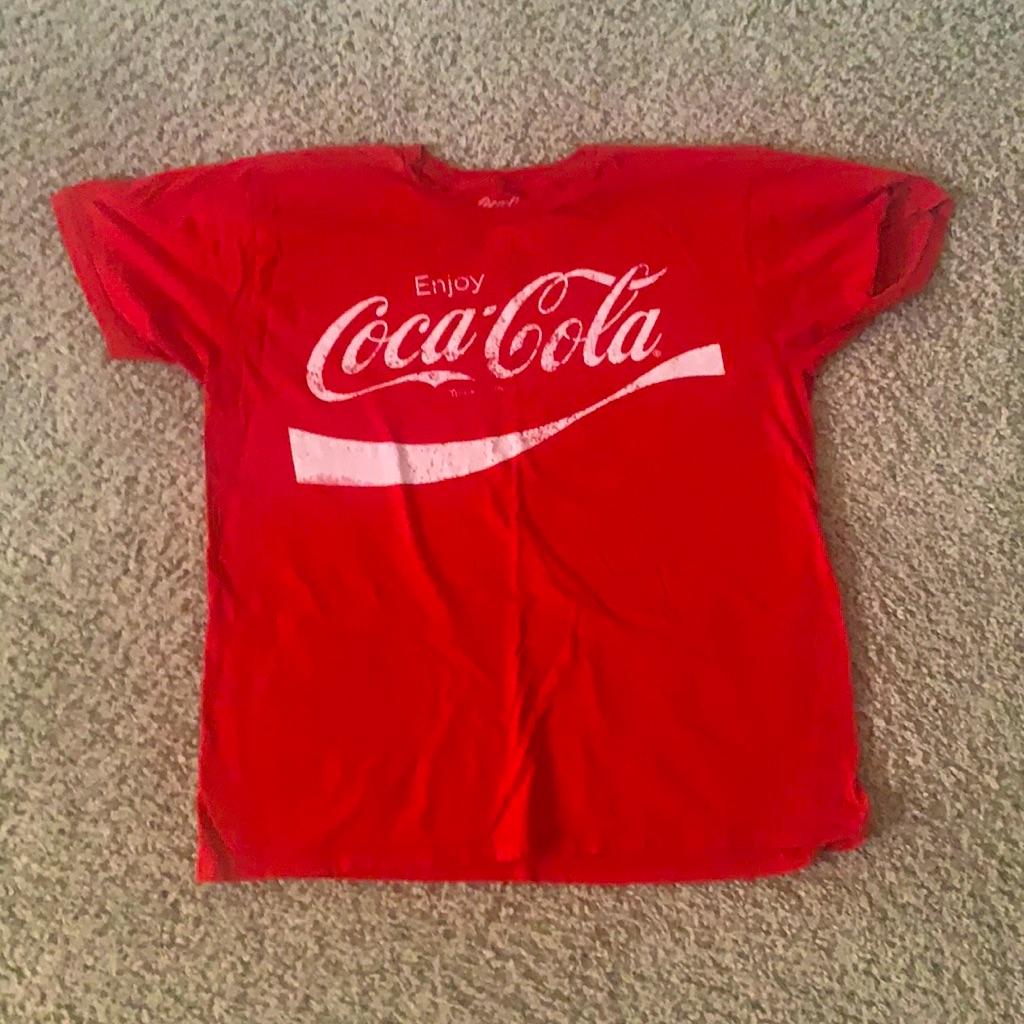 Vintage CocaCola Brand Logo Graphic TShirt